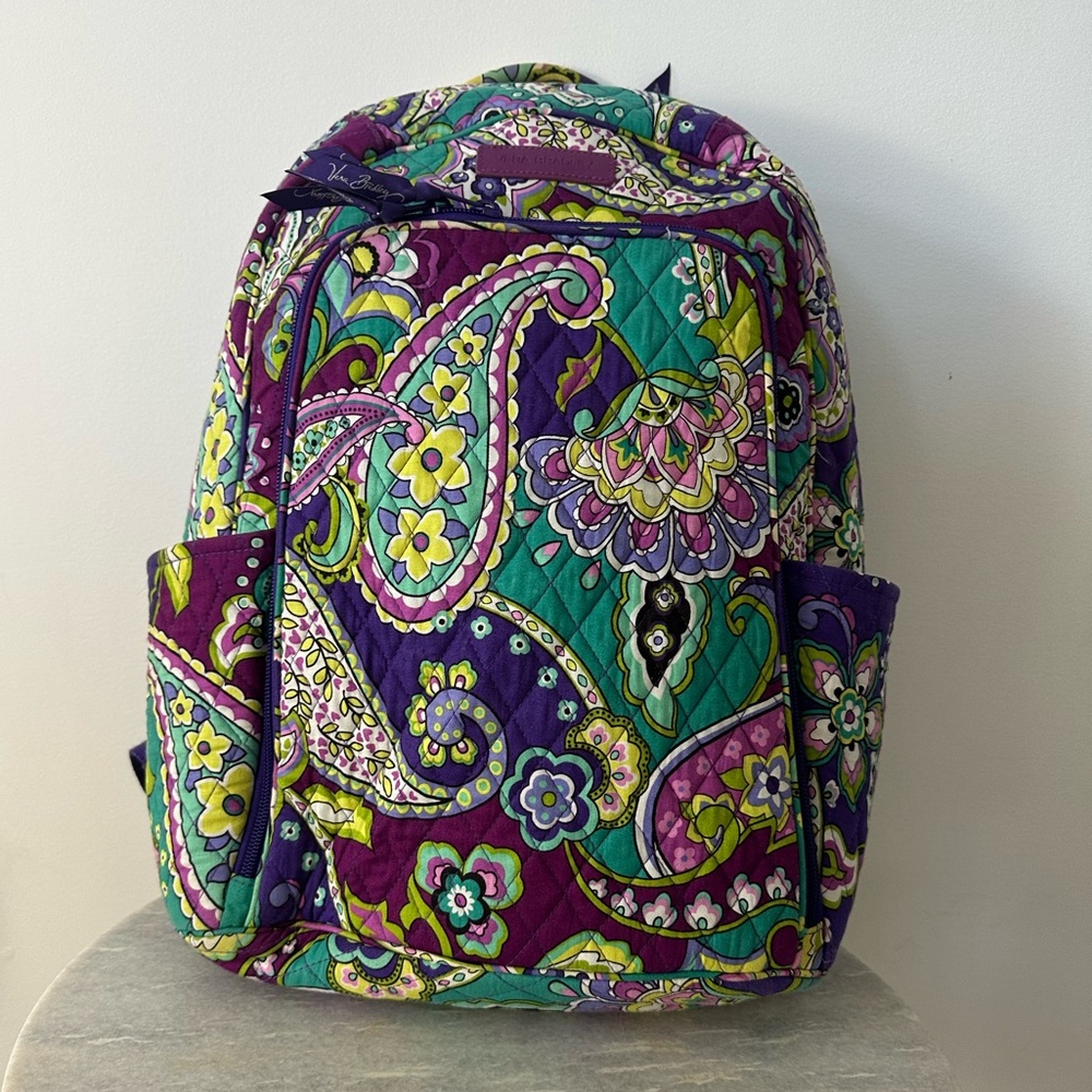 Vera Bradley Laptop Backpack (Heather Paisley)